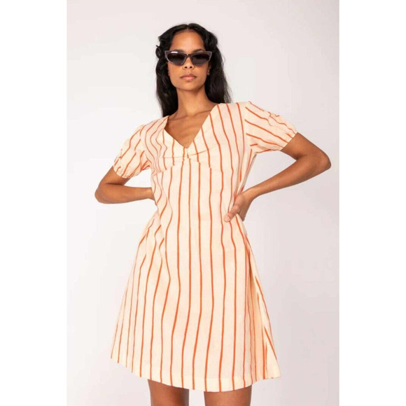 Emma Mulholland Dresses & Skirts - NWT | Emma Mulholland on Holiday | Striped Orange Mini Dress Size Small